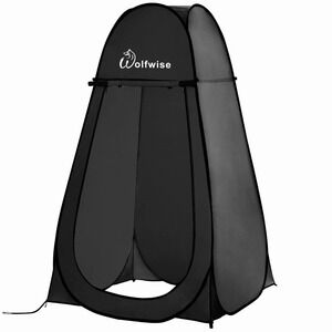 Wolfwise Pop Up Shower Tent for Camping, Portable Instant Changing Tent with ...